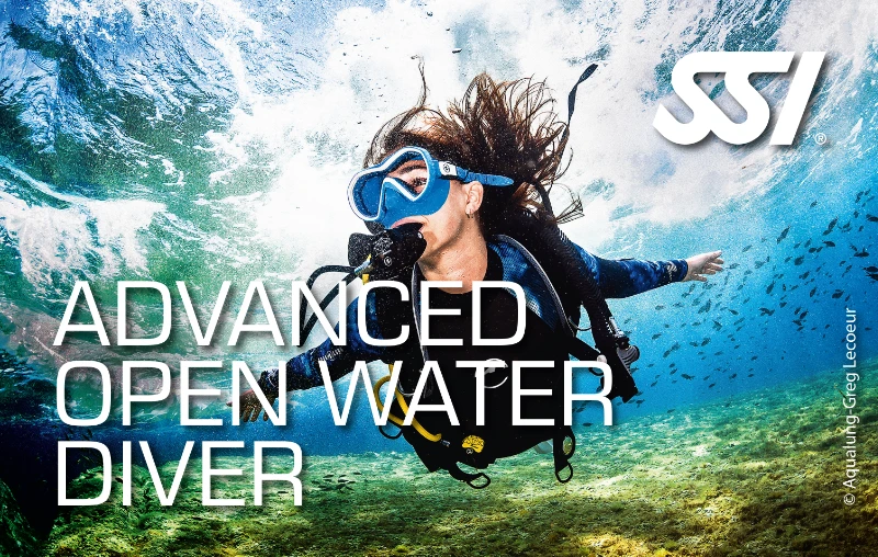 Digitale SSI Advanced Open Water Diver Zertifizierungskarte