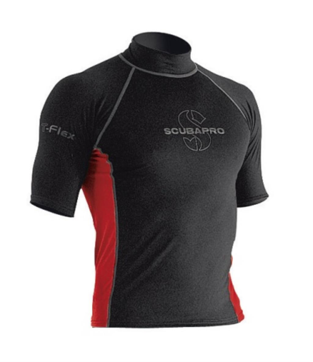 Scubapro T-FLEX Lycra UPF 50 MAN schwarz/rot