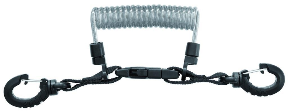 Mares INOX Spiralkabel mit Karabiner 415732